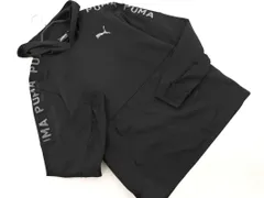 PUMA プーマ 裏起毛 プルオーバー パーカー sizeM/黒 ◇■ メンズ