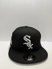 Newera シカゴホワイトソックス 95thアニバーサリー 9fifty スナップバックキャップ ブラックカラー