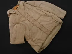 earth music&ecology アースミュージック＆エコロジー フード 中綿 ジャケット sizeL/ベージュ ◇■ レディース