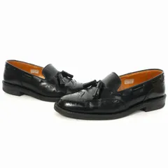 リーガル REGAL タッセル ローファー ウイングチップ メダリオン 25.5㎝ ブラック 黒