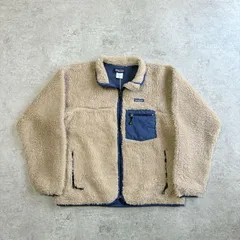 00s 2005年 MEXICO製 patagonia classic Retro Cardigan 【offwhite × blue】L パタゴニア クラシック レトロ カーディガン  【オフホワイト × ブルー】L