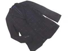BLACK LABEL CRESTBRIDGE ブラックレーベル クレストブリッジ チェック テーラード ジャケット sizeM/濃紺 ◇■ メンズ