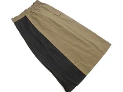 CRAFT STANDARD BOUTIQUE クラフトスタンダードブティック 切替 プリーツ ロング スカート sizeM/カーキ ■■ レディース