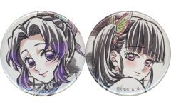 [중고] 배지·빈즈 전 2종 세트 44mm캔 배지 [WEBSHOP 복권 귀멸의 칼날 기둥 연고편 최종화 [기둥·결집] 기둥 신작 일러스트] E상