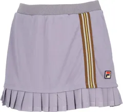フィラ FILA テニス スコート レディース ウィメンズ 女性 大人 スカート ボトムス ウェア ロゴ ライン テープ プリーツデザイン 華やかさ 部活動 クラブ サークル スクール  EL0235 06Z ブラウン