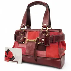 COACH Hampton Mosaic Patchwork Leather コーチ トートバッグ ハンドバッグ パッチワーク ハンプトンズ モザイク スウェード スエード ホースビット 10299 肩掛け 通勤通学