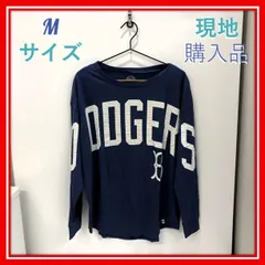 ドジャース⚾レディースロンT⚾ネイビー⚾M⚾メンズ可⚾スペルロゴ⚾大谷翔平⚾MLB公式⚾正規品⚾