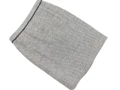 COMME CA ISM コムサイズム タイト スカート size11/白ｘ黒 ◇■ レディース