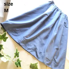 M Lugnoncure / ルノンキュー 【超美品】 春スカート ロングスカート ウェストゴム 水色 春夏 T768_2306E2924のサムネイル