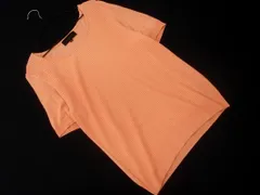 UNTITLED アンタイトル 大きいサイズ ウール混 半袖 ニット セーター size4/オレンジ ◇■ レディース