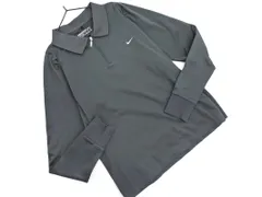 NIKE ナイキ GOLF ゴルフ ジップアップ 長袖 ポロシャツ sizeL/グレー ◇■ レディース