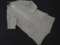 grove グローブ ニット ロング カーディガン sizeL/グレー ◇■ レディース