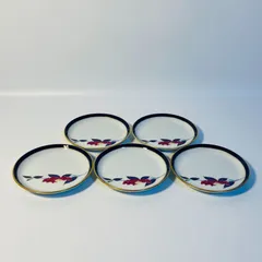 香蘭社 小皿 丸皿 浅皿 5客セット 花柄 和柄 食器 送料込み フォロー割 クーポンご利用可能 お値引き交渉可能