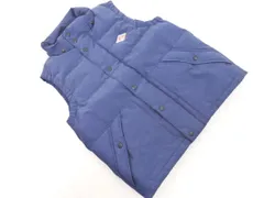 DANTON ダントン ロゴ ダウンベスト size36/紺 ◇■ メンズ