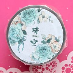 贝壳光 晴空 5.5cm×6m 120cm/loop 海外マスキングテープ 海外マステ 花