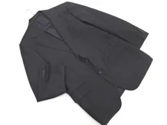 BURBERRY バーバリー ウール100% ストライプ テーラード ジャケット 紺 ◇■ メンズ