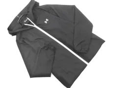 UNDER ARMOUR アンダーアーマー ロゴ ジップアップ パーカー sizeSM/黒 ◇■ メンズ