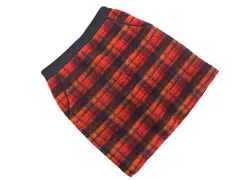 UNITED ARROWS ユナイテッドアローズ ウール混 チェック タイト スカート size38/赤ｘ紺 ◇■ レディース