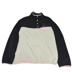 Patagonia SYNCHILLA パタゴニア シンチラ スナップT L レディース ブラック×アイボリー×ピンク STY25455