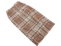 SM2 サマンサモスモス ツイード チェック ロング スカート sizeF/黒ｘベージュｘグレー ◇■ レディース