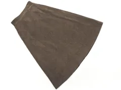 nano universe ナノユニバース コーデュロイ フレア スカート size36/濃茶 ◇■ レディース