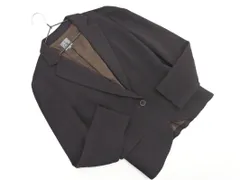Calvin Klein カルバンクライン ウール混 テーラード ジャケット size4/こげ茶 ◇■ レディース