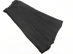 Lily Brown リリーブラウン ウエストリボン付き ロング スカート sizeF/黒 ■■ レディース