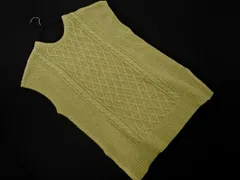 SM2 サマンサモスモス ニット ベスト sizeF/黄緑 ◇■ レディース