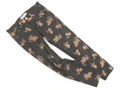 BEAUTY & YOUTH ビューティ&ユース ユナイテッドアローズ ストレッチ 花柄 スキニー パンツ sizeL/チャコール ■■ レディース