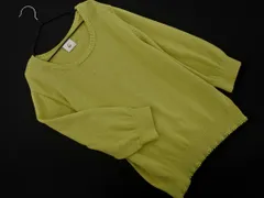 6 ROKU ビューティー＆ユース ユナイテッドアローズ ニット セーター 黄緑 ■◇ レディース