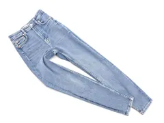 ZARA ザラ USED加工 スキニー デニムパンツ size36/青 ■■ レディース