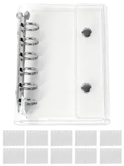 人気商品　シール帳 バインダー シール帳 はがせる Mocasa a7 シール収納 女の子 推し活グッズ 透明 （クリア）