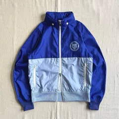 希少　archive　Onitsuka Tiger　オニツカタイガー　配色切り替え　隠し和柄　虎ロゴプリント　赤タグ　Wジップアップ　短丈トラックジャケット　ジャージ　ブルゾン　収納可能フード　ギミック　S　Y2K　gimmick track jacket