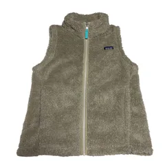 Patagonia パタゴニア ボアフリース ベスト XL キッズ ベージュ系 WORN WEAR STY65490FA17