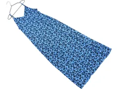 UNITED ARROWS ユナイテッドアローズ 花柄 キャミソール ワンピース size36/青 ■◆ レディース