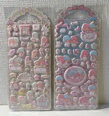 【再入荷】キキララ　立体シール　ぷっくり　シール　ステッカー　サンリオ　2枚