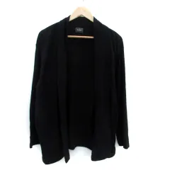 ロデオクラウンズ Rodeo Crowns カーディガン 前開き ミドル丈 トライバル柄 XL 黒 ブラック /HO12のサムネイル