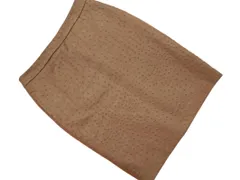 Max Mara マックスマーラ シルク混 タイト スカート size36/茶 ■■ レディースのサムネイル