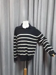 100メンズ カラーストライプニット