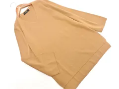 green label relaxing グリーンレーベルリラクシング ユナイテッドアローズ ウール混 Vネック ニット セーター キャメル ◇■ レディース