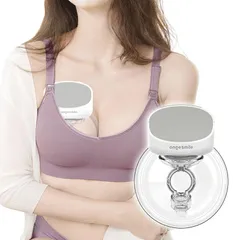 [“ながらさく乳”を叶える] アンジュスマイル 電動さく乳器 ハンズフリー 軽量230g コードレス USB Type-C充電 静音 夜間搾乳OK ブラ装着式 分解洗浄可 2モード9段階 お手入れ簡単 搾乳機 搾乳器 授乳ママ用 二個買いでお得 0