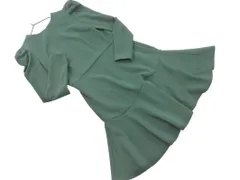 snidel スナイデル フリル ワンピース size1/緑 ◇■ レディース