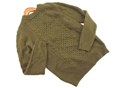 BEAUTY & YOUTH ビューティ&ユース ユナイテッドアローズ ウール混 ケーブル編み ニット セーター カーキ ◇■ レディース