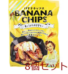 バナナチップス キャラメル＆シナモン 100g 8個セット