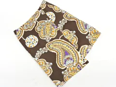 MACPHEE マカフィー トゥモローランド ウール100% 総柄 ラップ風 スカート size36/ブラウンxオレンジ サックス ◇■ レディース