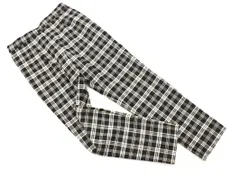 apart by lowrys アパートバイローリーズ チェック タック テーパード パンツ sizeM/白ｘ黒 ◇■ レディース