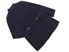 BANANA REPUBLIC バナナリパブリック ウール混 ライナー付き スタンドカラー コート sizeS/紺 ◇■ レディース