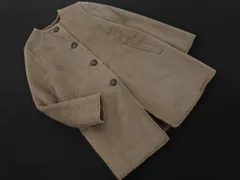 新品 Ray BEAMS レイビームス フェイクムートン ノーカラー コート size0/グレー ◇■ レディース