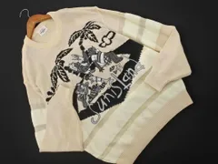 CASTELBAJAC カステルバジャック 刺繍 ニット セーター size3/オフホワイト ◇■ レディース