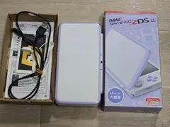 Newニンテンドー2DS LL ホワイト×ラベンダー ケース付き